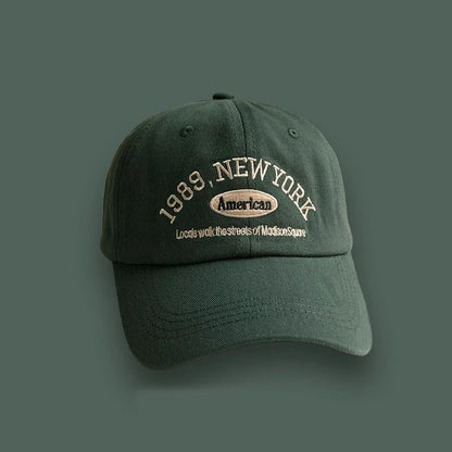 Korean Retro Baseball Hat Women's Autumn Winter Versatile Ins Street Letter Embroidered Caps Summer Couple Men Official Website