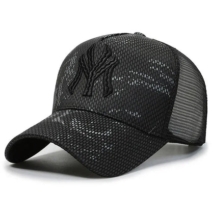 New Summer Hat Men's Letter Embroidery Versatile Couple Sunscreen Sunshade Baseball Cap Sports Tennis Hat Travel Cap Men