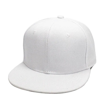 Fashion Unisex Baseball Cap Men Women Hip-hop Flat-brimmed Cap Outdoor Snapback Hat Flat Brim Trendy Leisure Adjustable Sun Hats