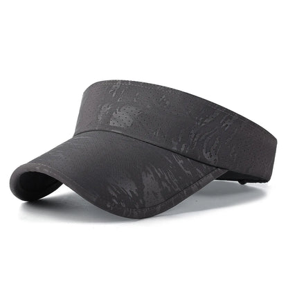 Summer new style plain extended brim sun protection open-top hat, outdoor sports perforated sun-shading baseball cap, quick-dry
