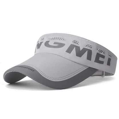 Summer Quick-Dry Open-Top Hat Printed Dingmei Sun Hat For Outdoor Sports, Running, And Casual Baseball Cap