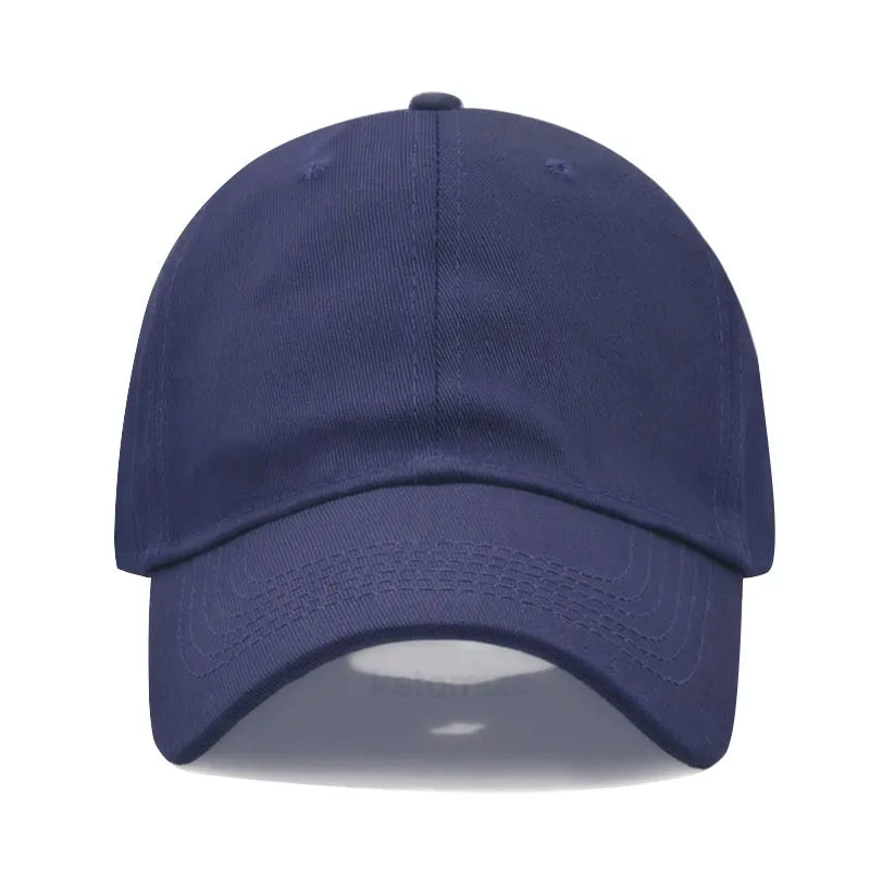 Solid Color Baseball Cap Women's Plain Sport Golf Cap for Man Washed Cotton Dad Hat Sun Hats