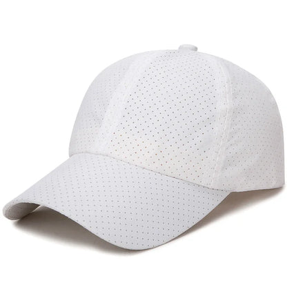 Summer Women Men Mesh Baseball Cap Snapback Sunhat Outdoor Breathable Golf Fishing Hats Quick Dry Waterproof Sport Sunscreen Hat