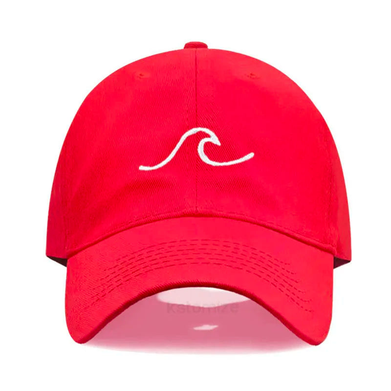 Men's Baseball Cap Women's Washed Cotton Waves Embroidery Embroidery Dad Hat Sport Golf Caps For Man Sun Hats Dropshipping