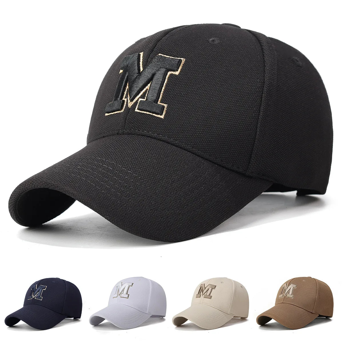 Four-Season New Pineapple Fabric Hard Top 3D Embroidered Baseball Cap Outdoor Sports Casual Duckbill Hat