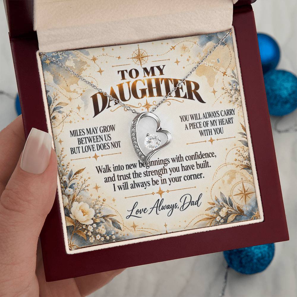 C344 - The Love Between A Father And Daughter Becomes A Legacy That Lives Beyond Every Season - Forever Love Necklace