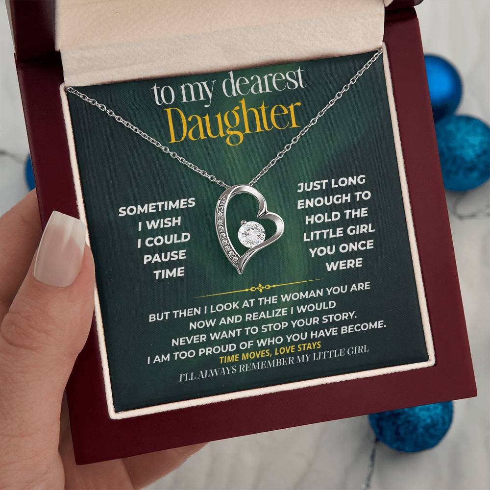 S244 - I’ll Always Remember The Little Girl You Were – Forever Love Necklace From Dad