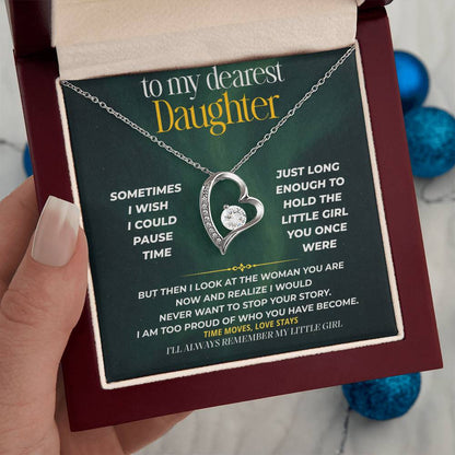 S244 - I’ll Always Remember The Little Girl You Were – Forever Love Necklace From Dad