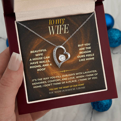 S141 - You Made Our House A Home – Forever Love Necklace From Husband