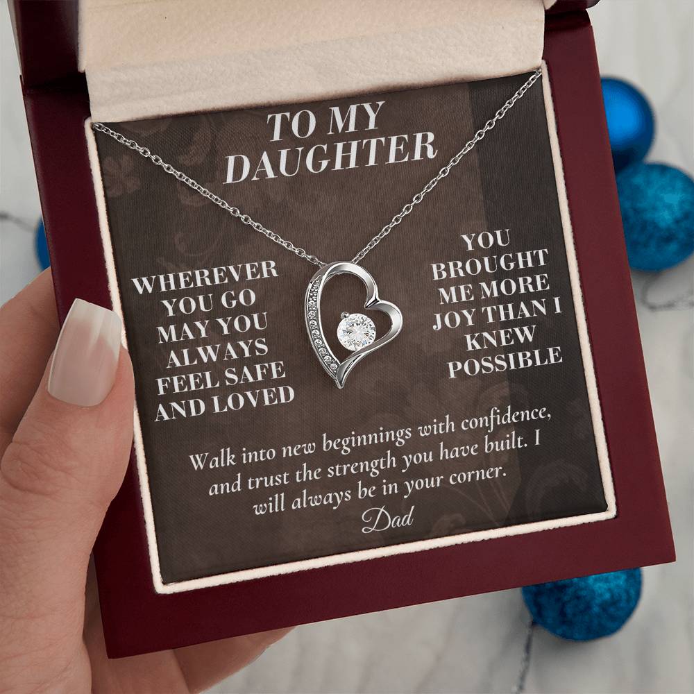C164 - My Love Will Be Your Quiet Home Wherever Your Journey Takes You - Forever Love Necklace
