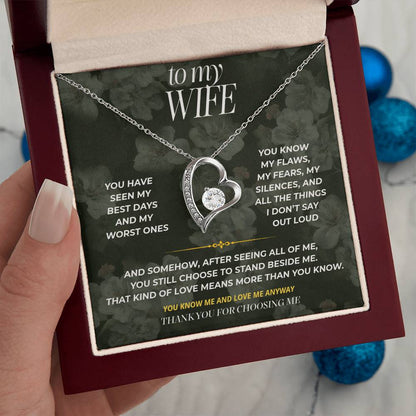 S82 - You Know The Real Me – Forever Love Necklace From Husband