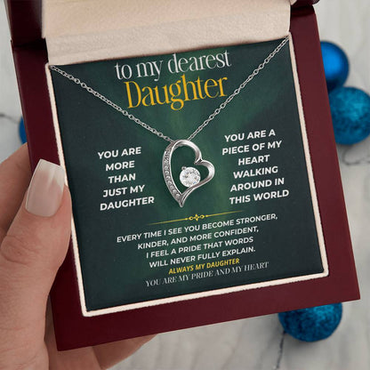 S247 - You Are My Daughter, My Pride, My Heart – Forever Love Necklace From Dad