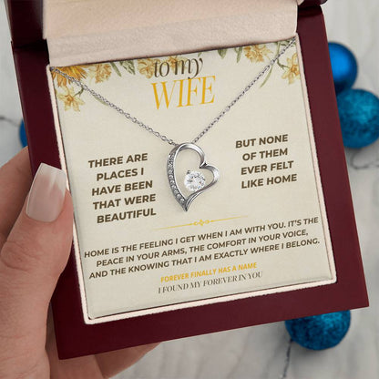 S123 - You Make My Heart Feel At Home – Forever Love Necklace From Husband