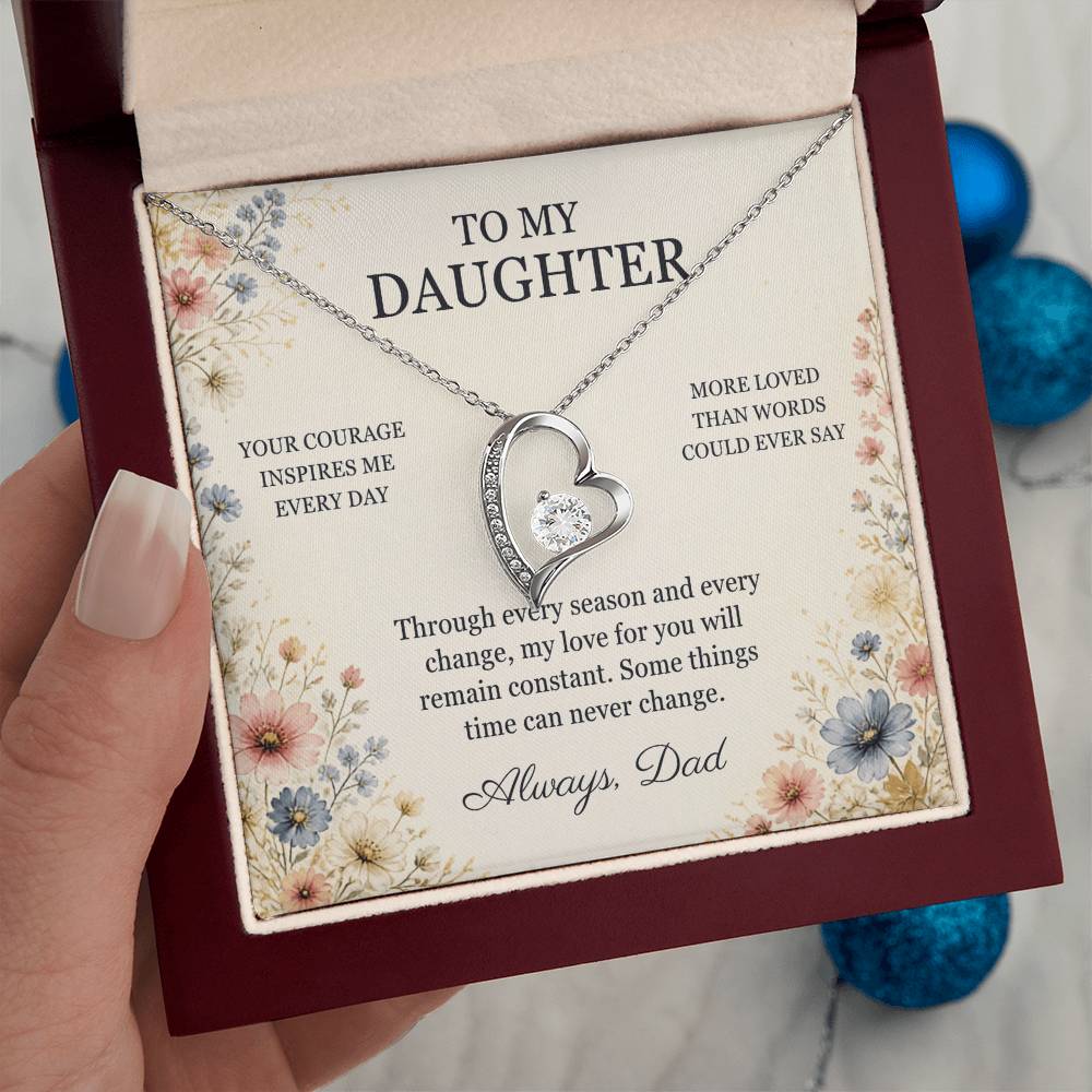 C98 - Your Story Is Only Beginning And I Will Always Be Proud To Watch You Write Every Chapter - Forever Love Necklace