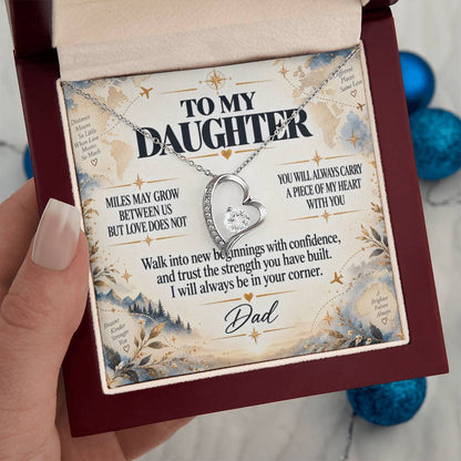 C244 - The Love Between A Father And Daughter Becomes A Legacy That Lives Beyond Every Season - Forever Love Necklace
