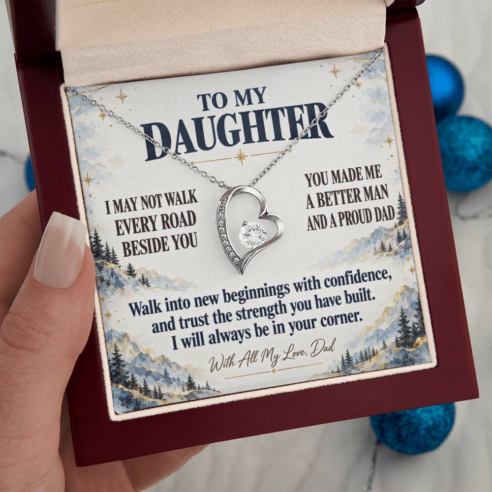 C349 - The Greatest Gift Life Gave Me Was The Chance To Love You As Your Dad - Forever Love Necklace