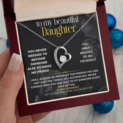 S291 - You Don’t Have To Make Me Proud, Just Be You – Forever Love Necklace From Dad