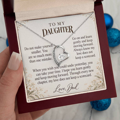 C647 - Mistakes Are Not Your Name And A Promise To Carry Into New Chapters - Forever Love Necklace