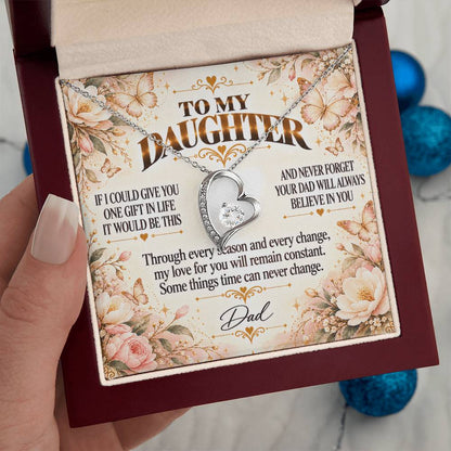 C428 - Dad’s Love Is A Promise That Time Distance And Change Can Never Break - Forever Love Necklace