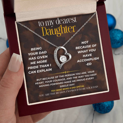 S256 - You Are The Reason I’m Proud To Be A Dad – Forever Love Necklace From Dad
