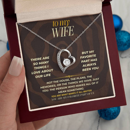 S163 - You Are My Favorite Part Of Us – Forever Love Necklace From Husband