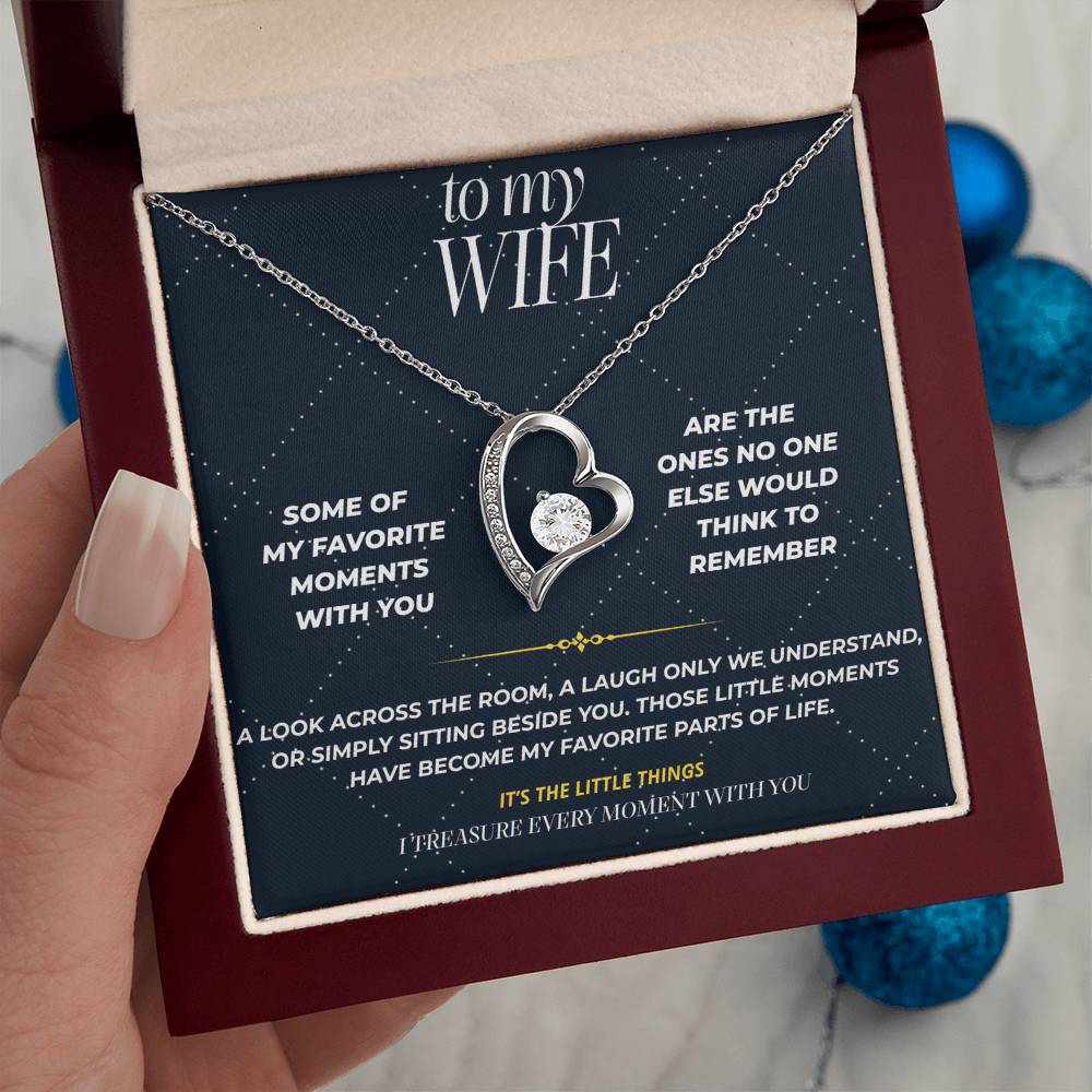 S109 - You Make The Little Things Matter – Forever Love Necklace From Husband