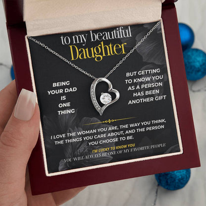 S298 - You Will Always Be One Of My Favorite People – Forever Love Necklace From Dad