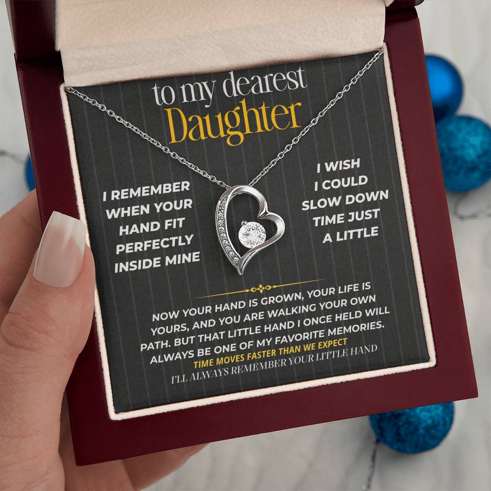 S265 - I’ll Always Remember Holding Your Little Hand – Forever Love Necklace From Dad