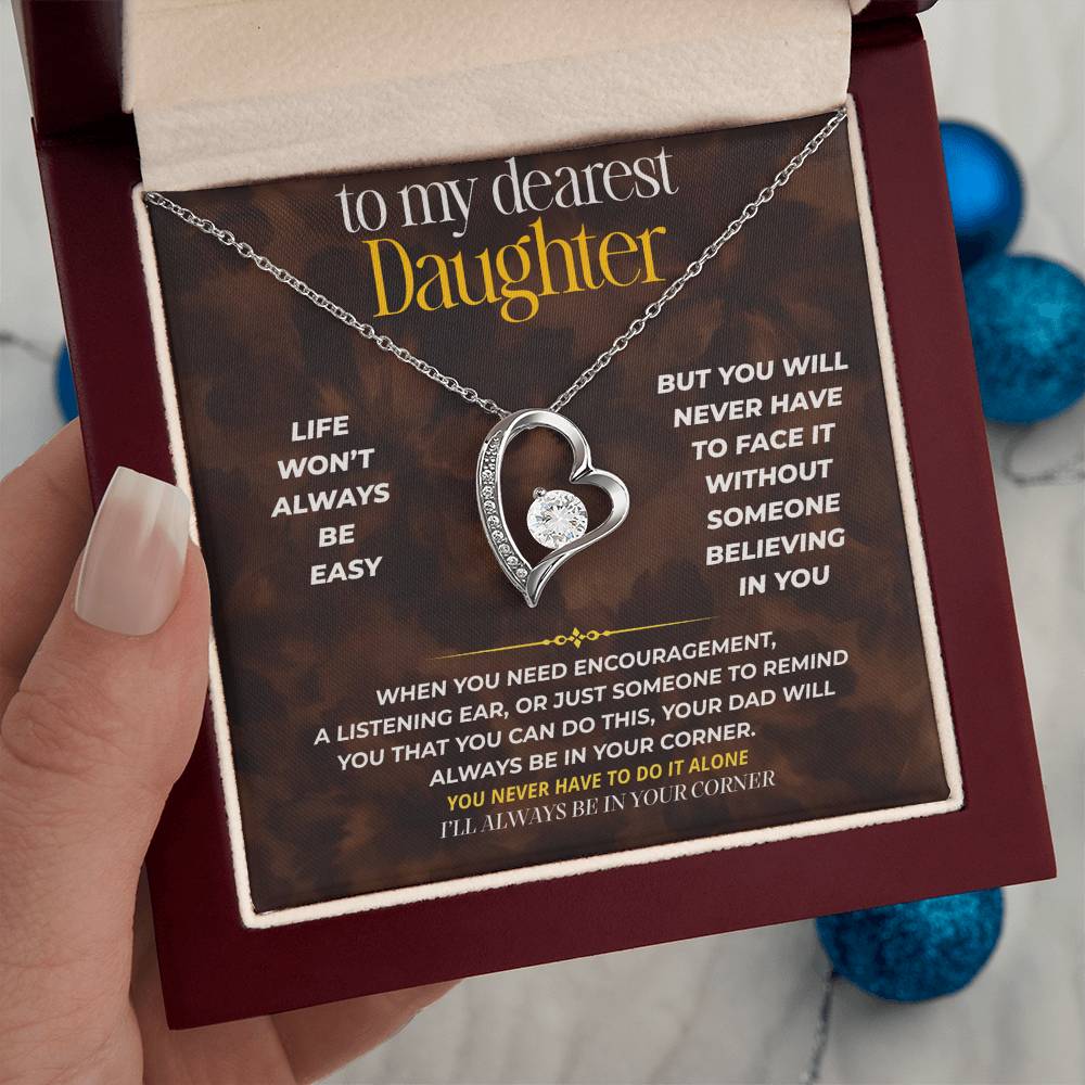 S252 - I’ll Always Be In Your Corner – Forever Love Necklace From Dad