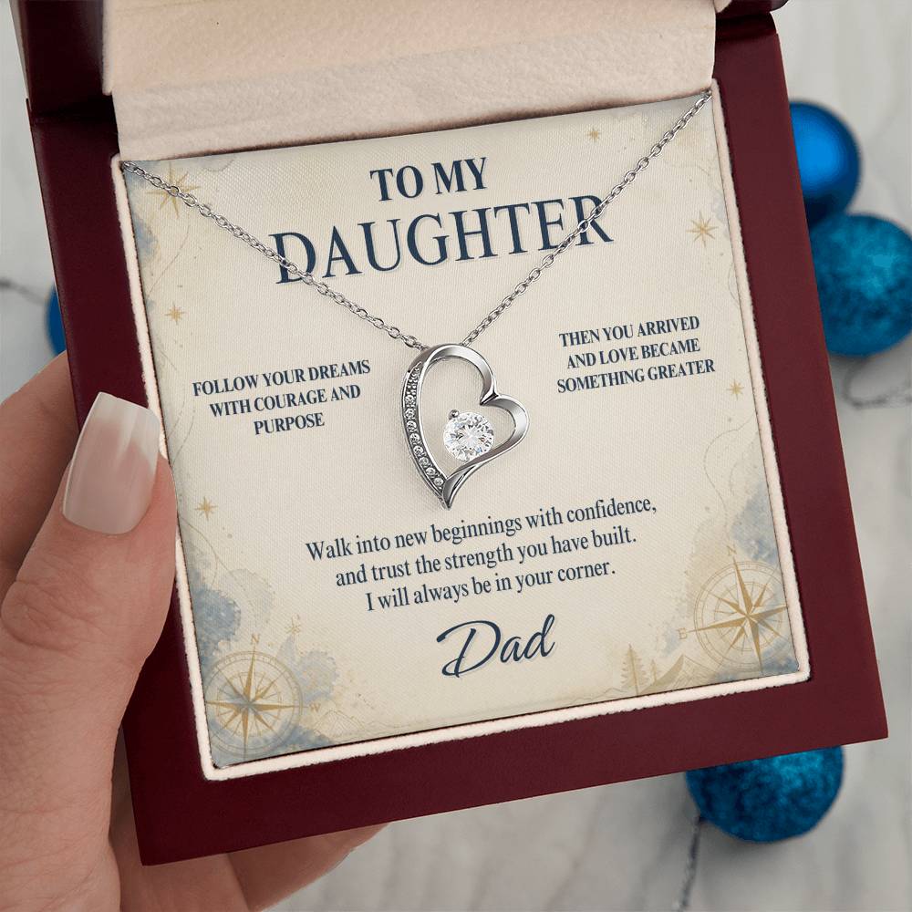 C84 - When You Feel Lost Remember The Love That Raised You Will Always Help Guide You Home - Forever Love Necklace