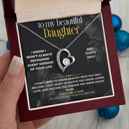 S295 - I’ll Always Love The Woman You Become – Forever Love Necklace From Dad