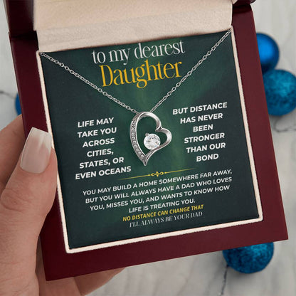 S248 - I’ll Be Your Dad No Matter How Far You Go – Forever Love Necklace From Dad