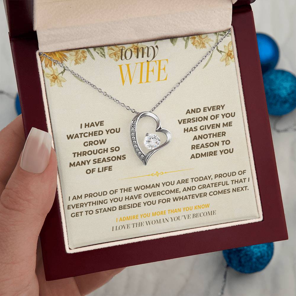 S129 - I Love The Woman You’ve Become – Forever Love Necklace From Husband