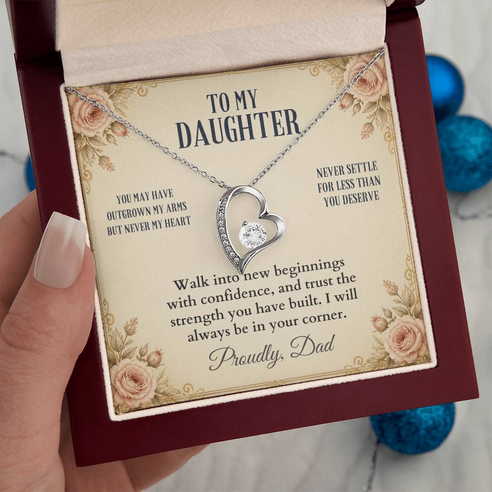 C54 - You Will Forever Be My Little Girl And One Of The Greatest Blessings Of My Life - Forever Love Necklace