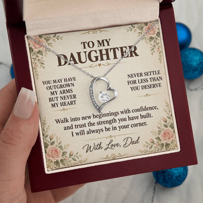 C129 - Your Life Is Yours To Create And I Will Always Be Proud Of The Woman You Become - Forever Love Necklace