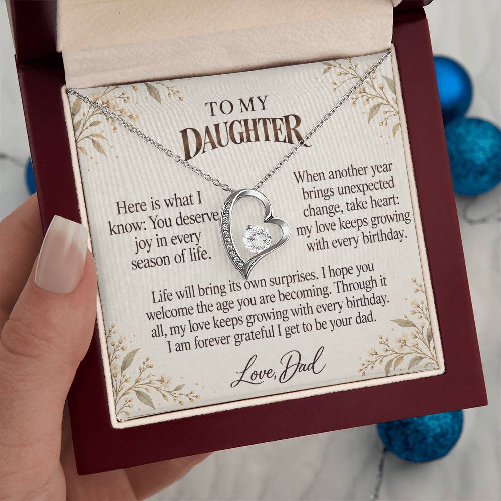 C555 - Every Birthday Candle And The Words I Hope You Always Remember - Forever Love Necklace