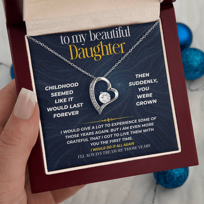 S275 - I’ll Always Treasure The Years We Had Together – Forever Love Necklace From Dad
