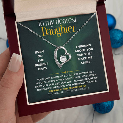 S245 - You Are My Forever Reason To Smile – Forever Love Necklace From Dad
