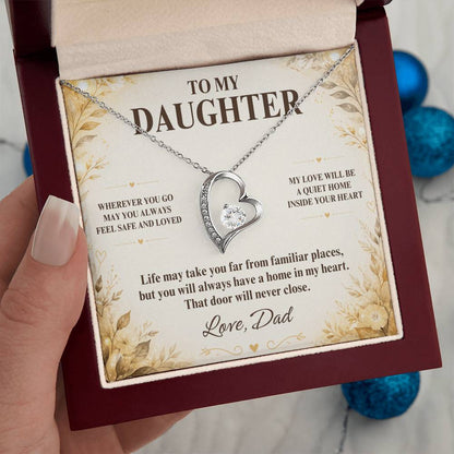 C14 - My Love Will Be Your Quiet Home Wherever Your Journey Takes You - Forever Love Necklace