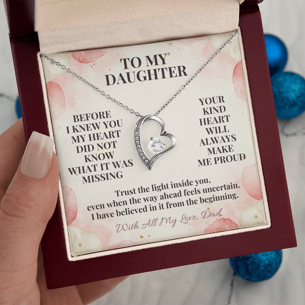C125 - You Are A Dream I Never Knew My Heart Was Waiting To Love So Deeply - Forever Love Necklace