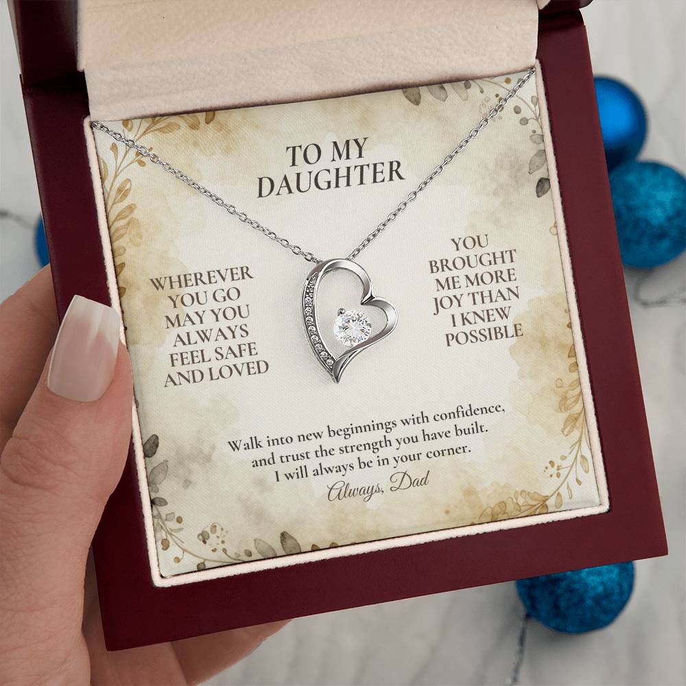 C114 - My Love Will Be Your Quiet Home Wherever Your Journey Takes You - Forever Love Necklace