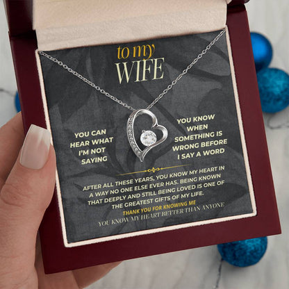 S159 - You’re The Person Who Knows My Heart – Forever Love Necklace From Husband