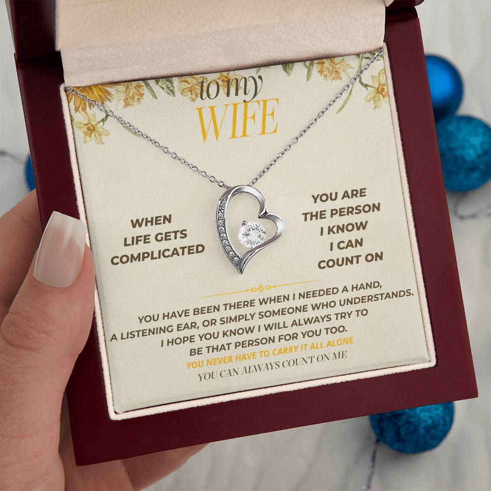 S130 - You’re The One I Can Always Count On – Forever Love Necklace From Husband