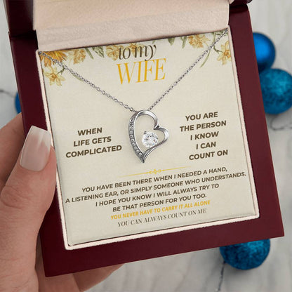 S130 - You’re The One I Can Always Count On – Forever Love Necklace From Husband