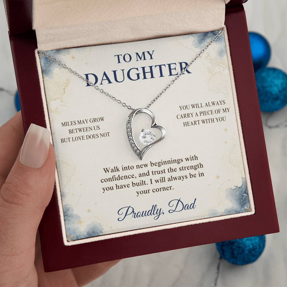 C94 - The Love Between A Father And Daughter Becomes A Legacy That Lives Beyond Every Season - Forever Love Necklace