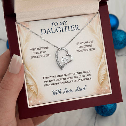 C97 - May You Never Outgrow The Truth That You Are Deeply Loved Completely Valued And Forever My Daughter - Forever Love Necklace