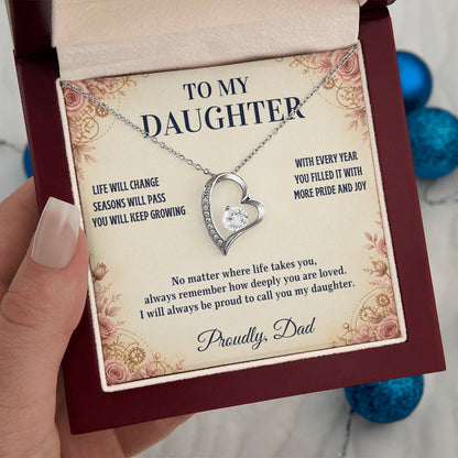 C86 - Every Step You Take Into Your Future Carries A Lifetime Of My Love Behind You - Forever Love Necklace