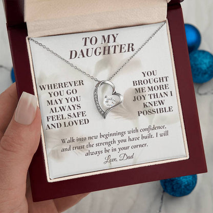 C139 - May You Always Choose The Life That Makes Your Heart Feel Free Brave And Fully Alive - Forever Love Necklace