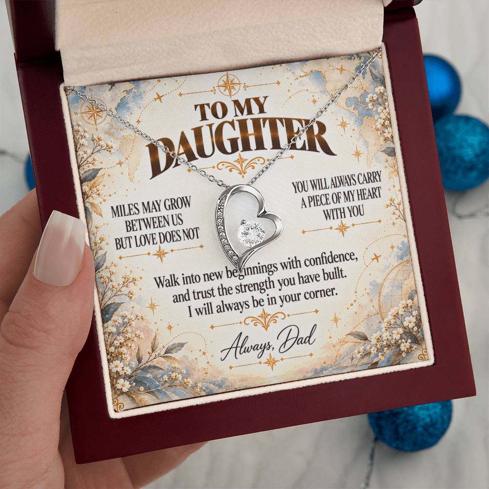 C394 - The Love Between A Father And Daughter Becomes A Legacy That Lives Beyond Every Season - Forever Love Necklace