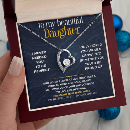 S276 - You Are The Woman I Always Hoped You’d Become – Forever Love Necklace From Dad